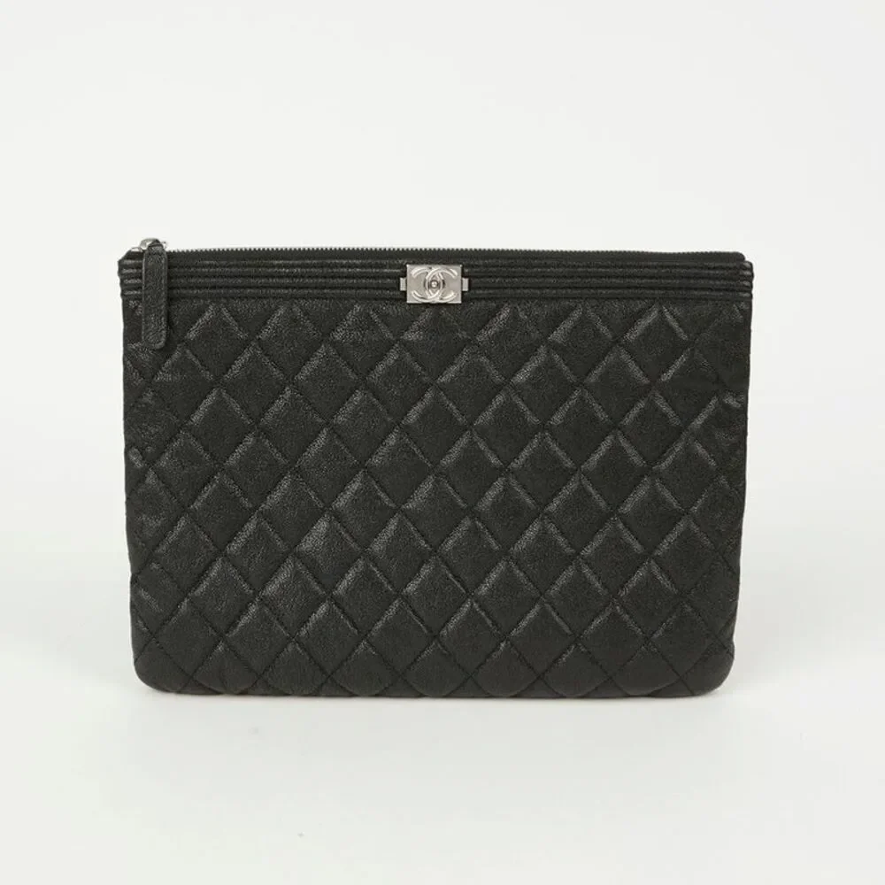 Caviar Skin Boy New Medium Clutch